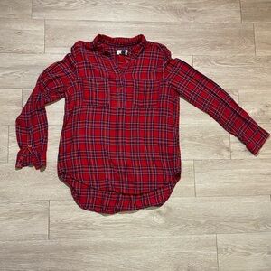 💜3/$25💜 Universal Thread Red Plaid Tunic Size Medium
